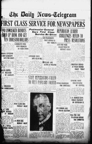 The Daily News-Telegram (Sulphur Springs, Tex.), Vol. 26, No. 26, Ed. 1 Wednesday, January 30, 1924