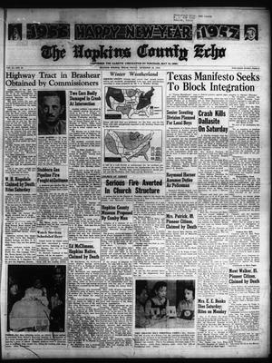 The Hopkins County Echo (Sulphur Springs, Tex.), Vol. 81, No. 52, Ed. 1 Friday, December 28, 1956