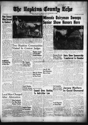 The Hopkins County Echo (Sulphur Springs, Tex.), Vol. 80, No. 20, Ed. 1 Friday, May 20, 1955