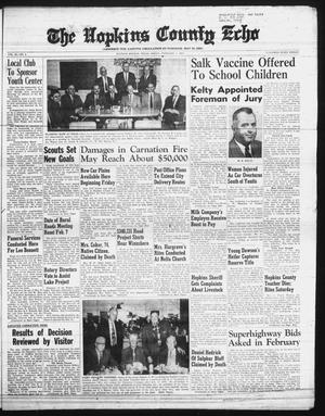 Primary view of object titled 'The Hopkins County Echo (Sulphur Springs, Tex.), Vol. 82, No. 5, Ed. 1 Friday, February 1, 1957'.