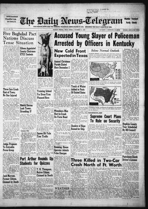 The Daily News-Telegram (Sulphur Springs, Tex.), Vol. 57, No. 275, Ed. 1 Monday, November 21, 1955