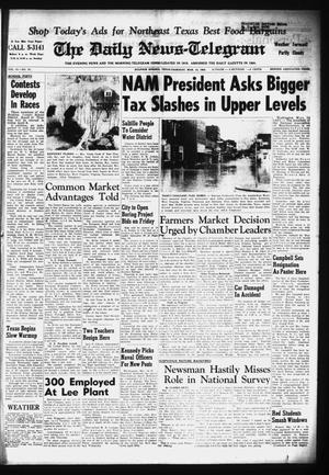 The Daily News-Telegram (Sulphur Springs, Tex.), Vol. 85, No. 61, Ed. 1 Thursday, March 14, 1963