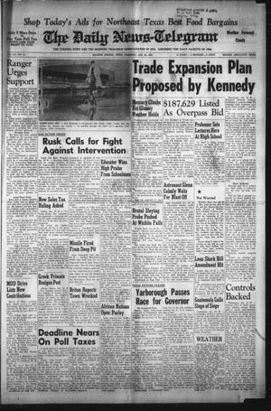 The Daily News-Telegram (Sulphur Springs, Tex.), Vol. 84, No. 21, Ed. 1 Thursday, January 25, 1962
