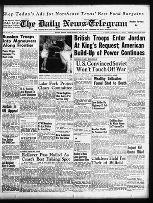 The Daily News-Telegram (Sulphur Springs, Tex.), Vol. 80, No. 167, Ed. 1 Thursday, July 17, 1958