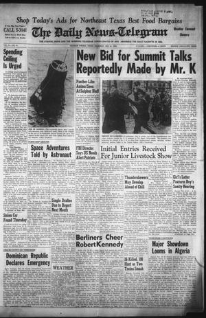 The Daily News-Telegram (Sulphur Springs, Tex.), Vol. 84, No. 45, Ed. 1 Thursday, February 22, 1962