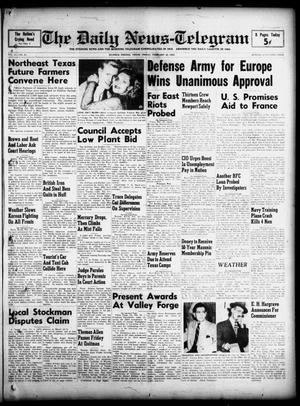 The Daily News-Telegram (Sulphur Springs, Tex.), Vol. 54, No. 45, Ed. 1 Friday, February 22, 1952