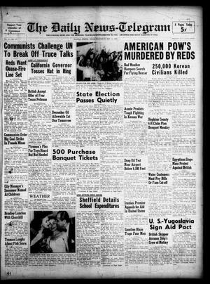 Primary view of object titled 'The Daily News-Telegram (Sulphur Springs, Tex.), Vol. 53, No. 271, Ed. 1 Wednesday, November 14, 1951'.