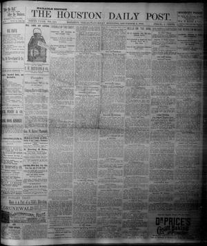 Primary view of object titled 'The Houston Daily Post (Houston, Tex.), Vol. NINTH YEAR, No. 240, Ed. 1, Saturday, December 2, 1893'.