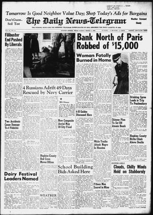 The Daily News-Telegram (Sulphur Springs, Tex.), Vol. 82, No. 57, Ed. 1 Tuesday, March 8, 1960