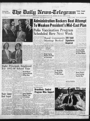 The Daily News-Telegram (Sulphur Springs, Tex.), Vol. 59, No. 37, Ed. 1 Wednesday, February 13, 1957