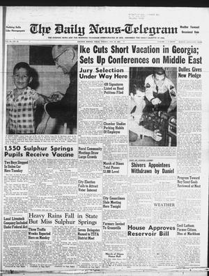 The Daily News-Telegram (Sulphur Springs, Tex.), Vol. 59, No. 42, Ed. 1 Tuesday, February 19, 1957