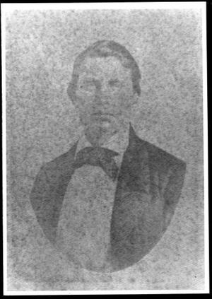 [Oval portrait of William Kinchen Davis with his hair parted]
