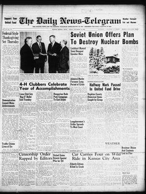 The Daily News-Telegram (Sulphur Springs, Tex.), Vol. 58, No. 274, Ed. 1 Sunday, November 18, 1956
