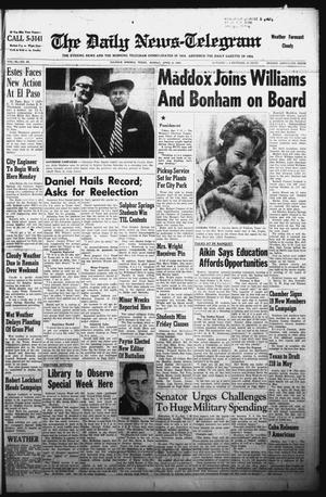 The Daily News-Telegram (Sulphur Springs, Tex.), Vol. 84, No. 83, Ed. 1 Sunday, April 8, 1962