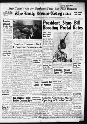 The Daily News-Telegram (Sulphur Springs, Tex.), Vol. 84, No. 241, Ed. 1 Thursday, October 11, 1962