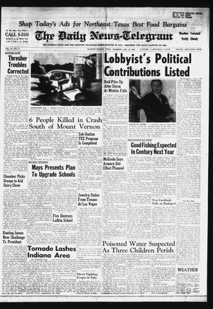 The Daily News-Telegram (Sulphur Springs, Tex.), Vol. 85, No. 91, Ed. 1 Thursday, April 18, 1963