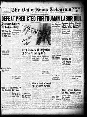 The Daily News-Telegram (Sulphur Springs, Tex.), Vol. 51, No. 29, Ed. 1 Thursday, February 3, 1949