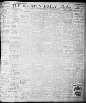 The Houston Daily Post (Houston, Tex.), Vol. NINTH YEAR, No. 324, Ed. 1, Saturday, February 24, 1894