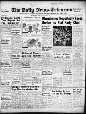 The Daily News-Telegram (Sulphur Springs, Tex.), Vol. 58, No. 252, Ed. 1 Monday, October 22, 1956