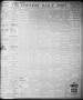 Thumbnail image of item number 1 in: 'The Houston Daily Post (Houston, Tex.), Vol. NINTH YEAR, No. 345, Ed. 1, Saturday, March 17, 1894'.