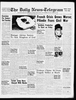 The Daily News-Telegram (Sulphur Springs, Tex.), Vol. 60, No. 123, Ed. 1 Monday, May 26, 1958