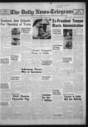 The Daily News-Telegram (Sulphur Springs, Tex.), Vol. 55, No. 212, Ed. 1 Monday, September 7, 1953