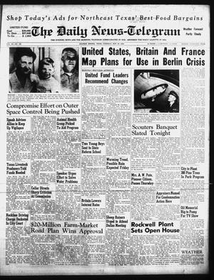 The Daily News-Telegram (Sulphur Springs, Tex.), Vol. 80, No. 283, Ed. 1 Thursday, November 20, 1958