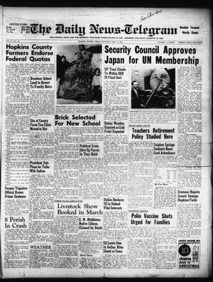The Daily News-Telegram (Sulphur Springs, Tex.), Vol. 58, No. 294, Ed. 1 Wednesday, December 12, 1956