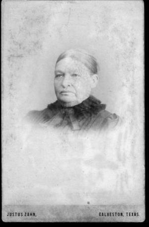 [Bust portrait of Mary Moore "Polly" Ryon wearing a dark dress]
