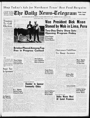 The Daily News-Telegram (Sulphur Springs, Tex.), Vol. 60, No. 108, Ed. 1 Thursday, May 8, 1958