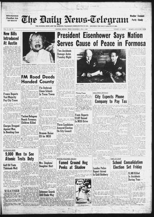 The Daily News-Telegram (Sulphur Springs, Tex.), Vol. 57, No. 27, Ed. 1 Wednesday, February 2, 1955