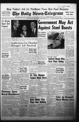 The Daily News-Telegram (Sulphur Springs, Tex.), Vol. 84, No. 87, Ed. 1 Thursday, April 12, 1962
