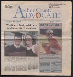 Archer County Advocate (Holliday, Tex.), Vol. 6, No. 9, Ed. 1 Thursday, June 5, 2008