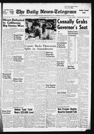 The Daily News-Telegram (Sulphur Springs, Tex.), Vol. 84, No. 264, Ed. 1 Wednesday, November 7, 1962