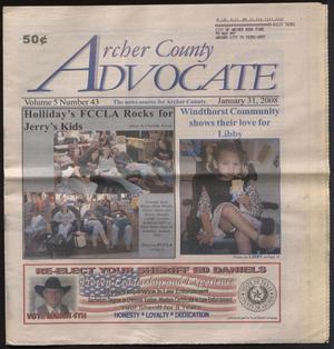 Archer County Advocate (Holliday, Tex.), Vol. 5, No. 43, Ed. 1 Thursday, January 31, 2008