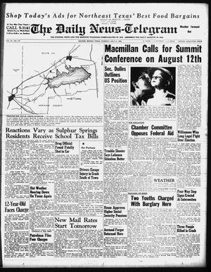 The Daily News-Telegram (Sulphur Springs, Tex.), Vol. 80, No. 179, Ed. 1 Thursday, July 31, 1958