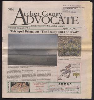 Archer County Advocate (Holliday, Tex.), Vol. 4, No. 54, Ed. 1 Thursday, April 19, 2007