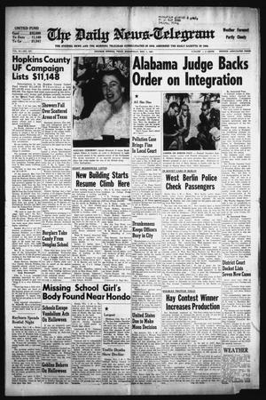 The Daily News-Telegram (Sulphur Springs, Tex.), Vol. 83, No. 257, Ed. 1 Wednesday, November 1, 1961