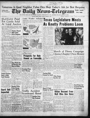 Primary view of object titled 'The Daily News-Telegram (Sulphur Springs, Tex.), Vol. 59, No. 6, Ed. 1 Tuesday, January 8, 1957'.