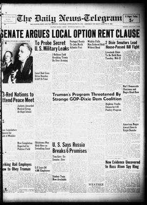 The Daily News-Telegram (Sulphur Springs, Tex.), Vol. 51, No. 64, Ed. 1 Wednesday, March 16, 1949