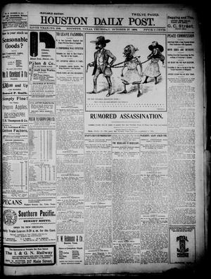 The Houston Daily Post (Houston, Tex.), Vol. XIVth Year, No. 208, Ed. 1, Thursday, October 27, 1898