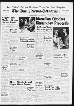 The Daily News-Telegram (Sulphur Springs, Tex.), Vol. 82, No. 231, Ed. 1 Thursday, September 29, 1960