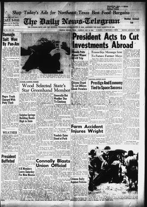 The Daily News-Telegram (Sulphur Springs, Tex.), Vol. 85, No. 168, Ed. 1 Thursday, July 18, 1963