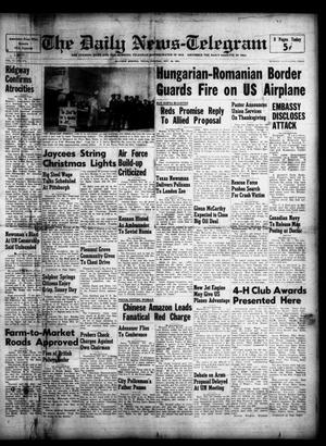 The Daily News-Telegram (Sulphur Springs, Tex.), Vol. 53, No. 276, Ed. 1 Tuesday, November 20, 1951