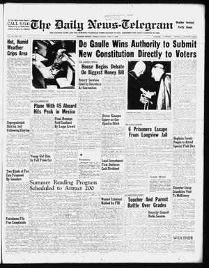 The Daily News-Telegram (Sulphur Springs, Tex.), Vol. 60, No. 130, Ed. 1 Tuesday, June 3, 1958