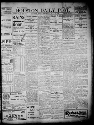 The Houston Daily Post (Houston, Tex.), Vol. XVTH YEAR, No. 100, Ed. 1, Thursday, July 13, 1899