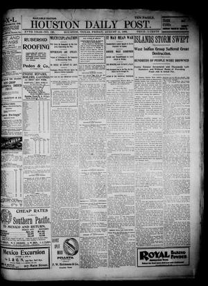 The Houston Daily Post (Houston, Tex.), Vol. XVTH YEAR, No. 129, Ed. 1, Friday, August 11, 1899