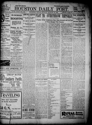 The Houston Daily Post (Houston, Tex.), Vol. XVTH YEAR, No. 131, Ed. 1, Sunday, August 13, 1899