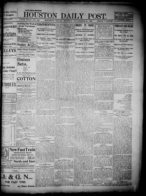 The Houston Daily Post (Houston, Tex.), Vol. XVTH YEAR, No. 230, Ed. 1, Monday, November 20, 1899
