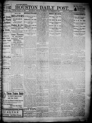 Primary view of object titled 'The Houston Daily Post (Houston, Tex.), Vol. XVTH YEAR, No. 266, Ed. 1, Tuesday, December 26, 1899'.